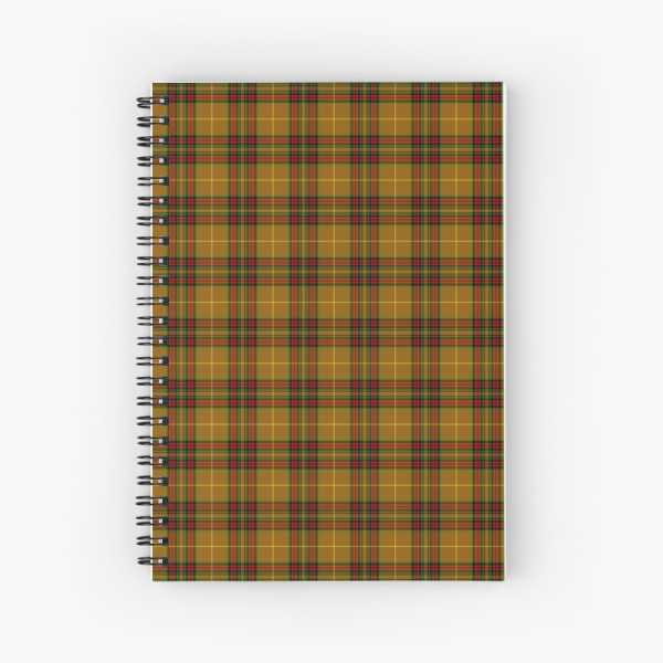 Finnegan tartan spiral notebook