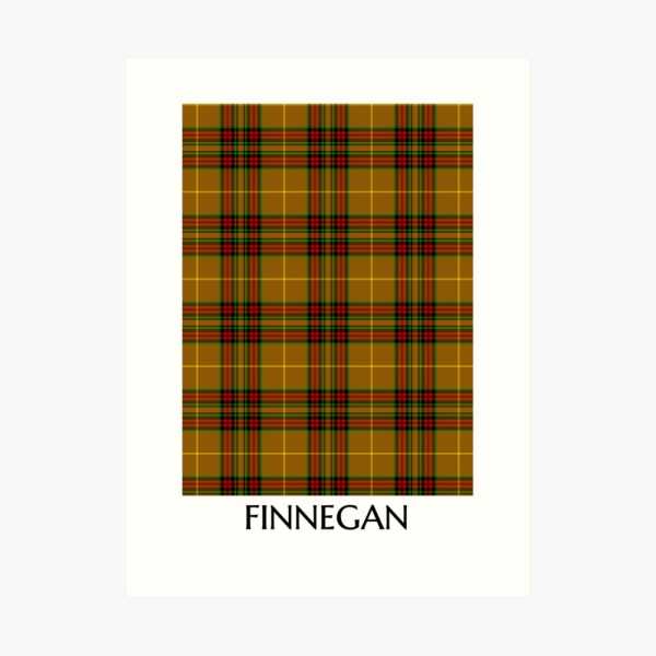 Finnegan tartan art print