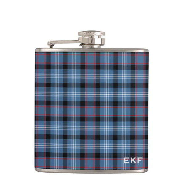 Fitzgerald tartan hip flask