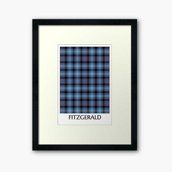 Fitzgerald tartan framed print