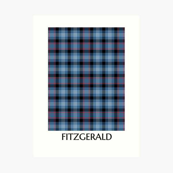 Fitzgerald tartan art print