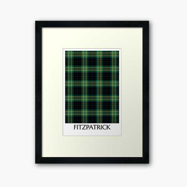 Fitzpatrick Hunting tartan framed print