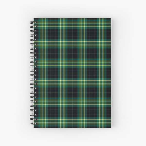 Fitzpatrick Hunting tartan spiral notebook