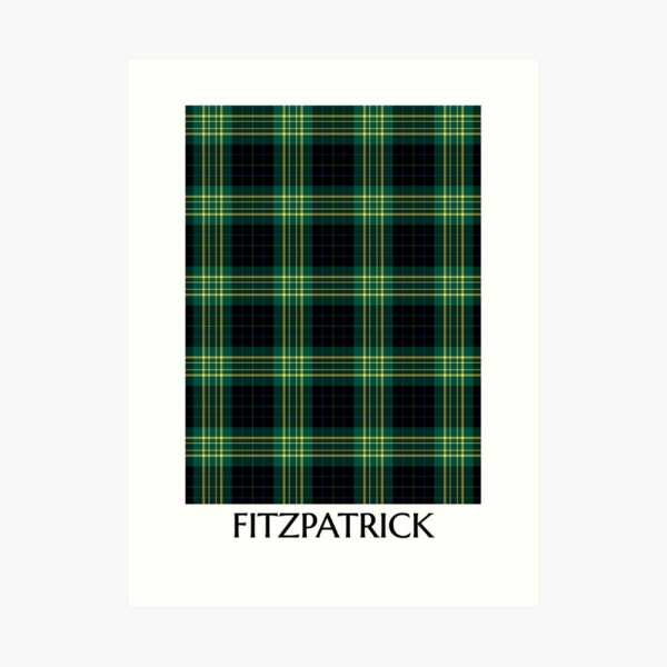 Fitzpatrick Hunting tartan art print