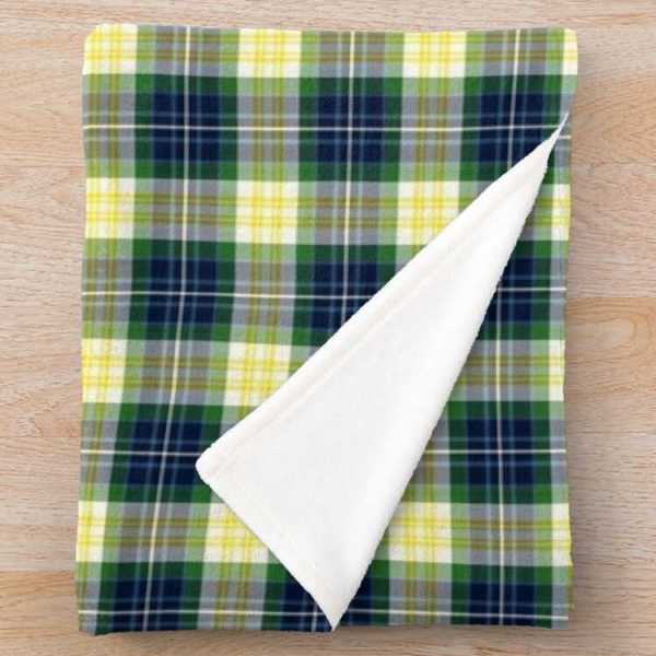 Fitzpatrick tartan fleece throw blanket