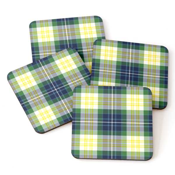 Fitzpatrick tartan beverage coasters