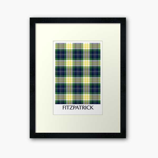 Fitzpatrick tartan framed print