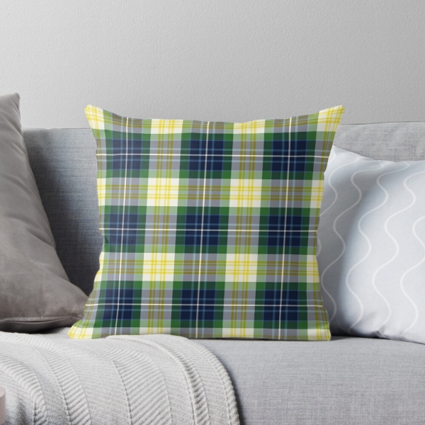 Fitzpatrick tartan throw pillow