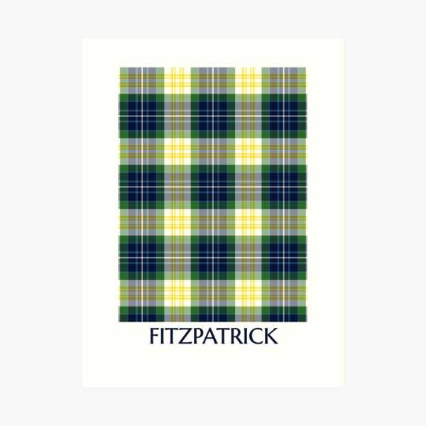 Fitzpatrick tartan art print