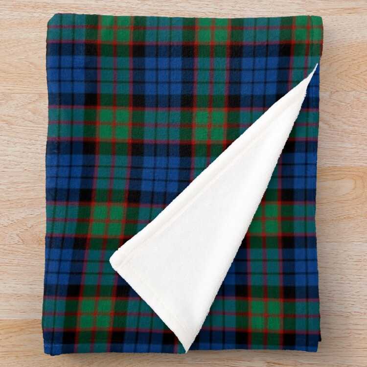 Fletcher tartan fleece throw blanket