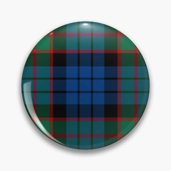 Fletcher tartan pinback button