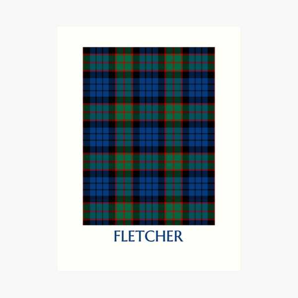 Fletcher tartan art print