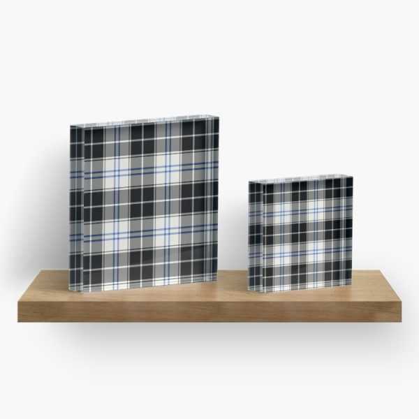 Forbes Dress tartan acrylic block