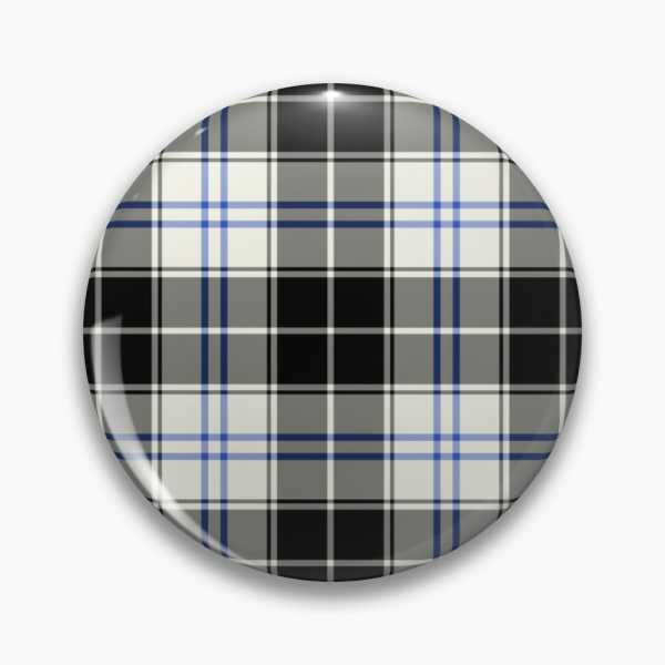 Forbes Dress tartan pinback button