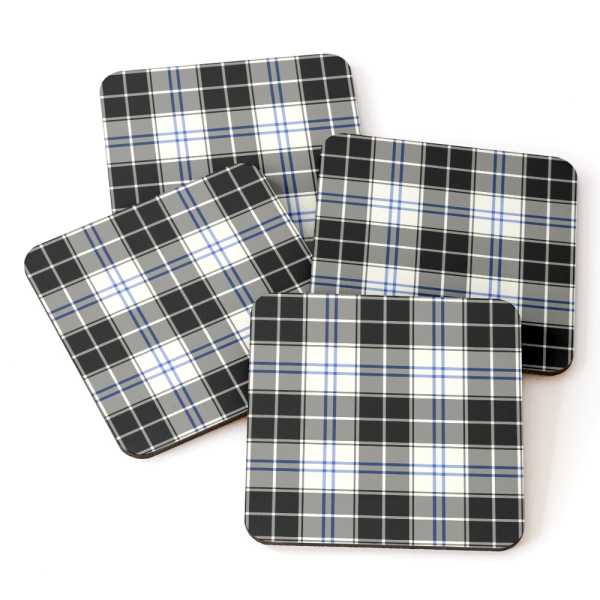 Forbes Dress tartan beverage coasters