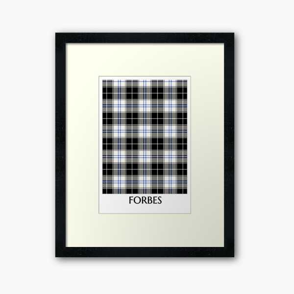Forbes Dress tartan framed print