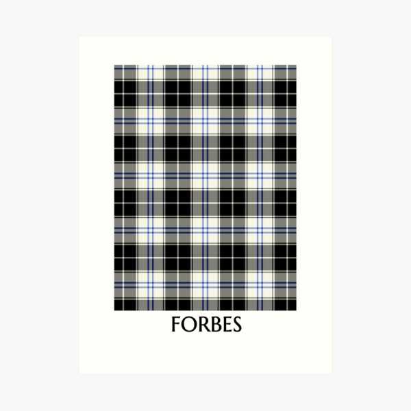 Forbes Dress tartan art print