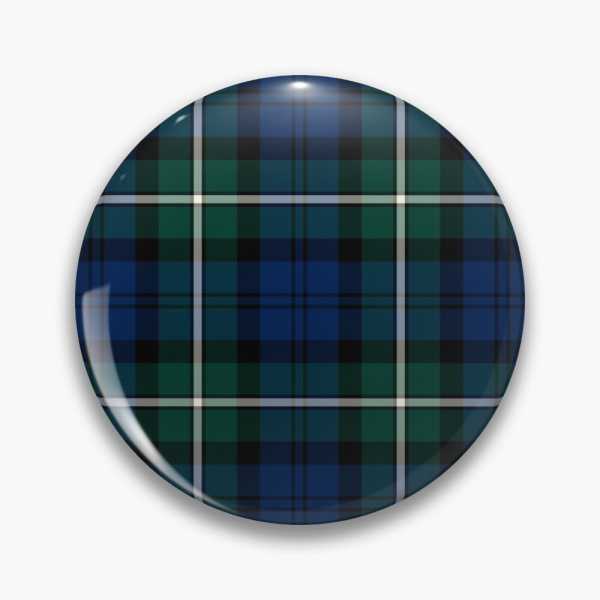 Forbes tartan pinback button