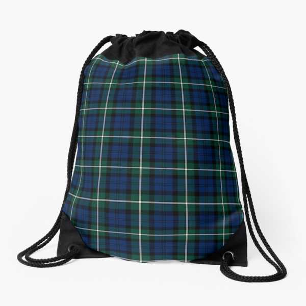 Forbes tartan drawstring bag