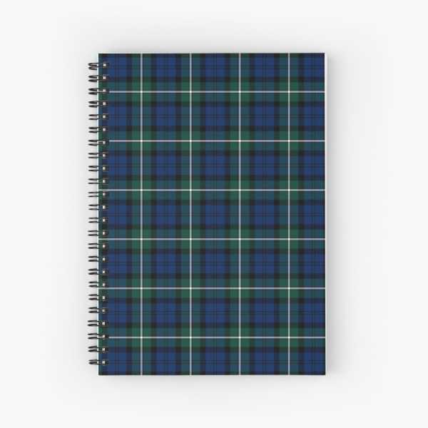 Forbes tartan spiral notebook