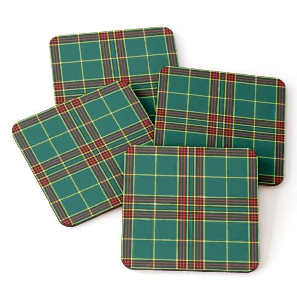 Forde tartan beverage coasters