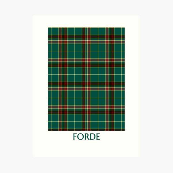 Forde tartan art print