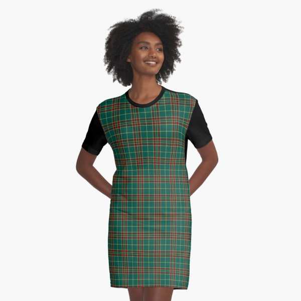 Forde tartan tee shirt dress