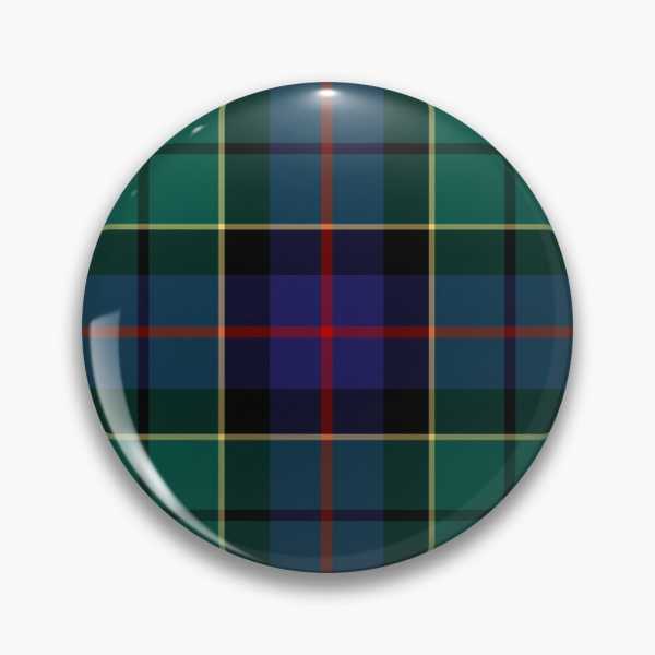 Forsyth tartan pinback button