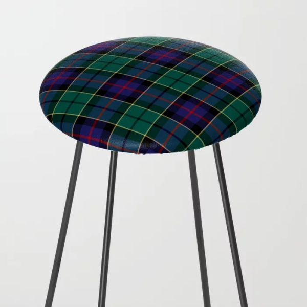 Forsyth tartan counter stool