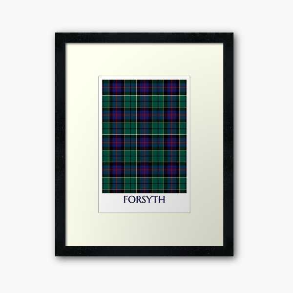 Forsyth tartan framed print