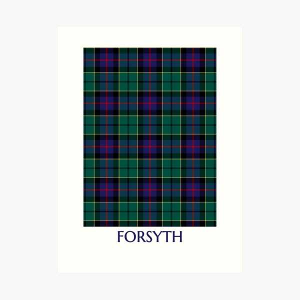 Forsyth tartan art print