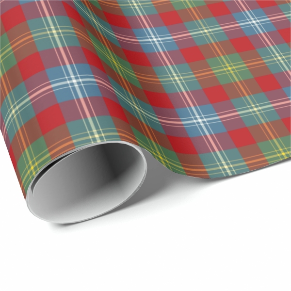 Foster Ancient tartan wrapping paper