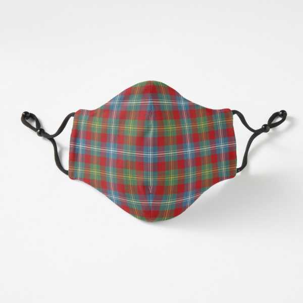 Foster Ancient tartan fitted face mask