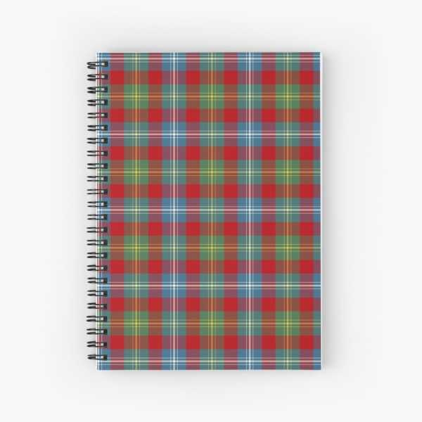 Foster Ancient tartan spiral notebook