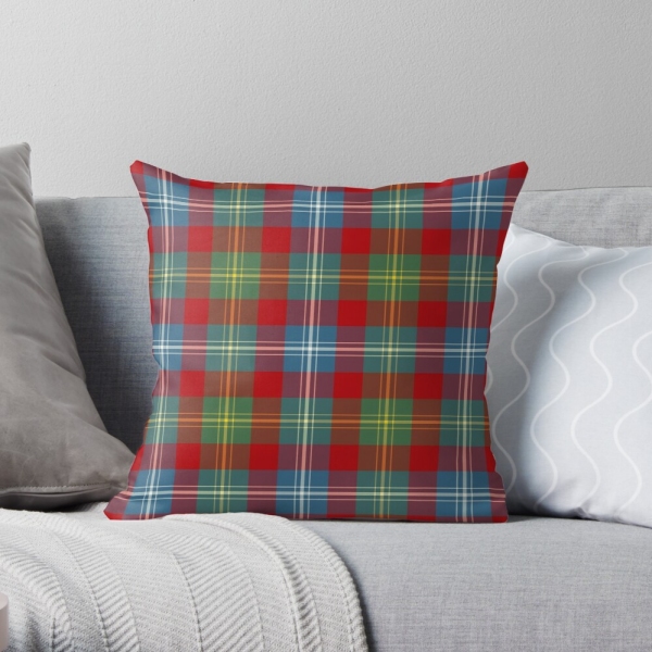 Foster Ancient tartan throw pillow