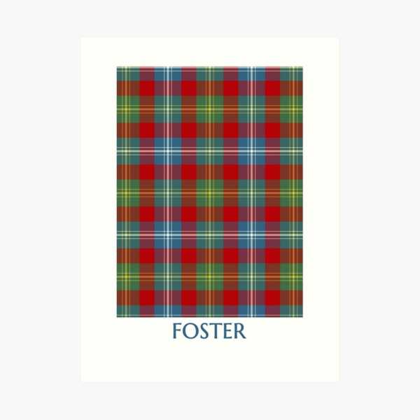 Foster Ancient tartan art print