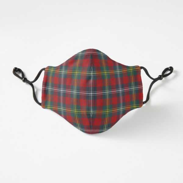 Foster tartan fitted face mask