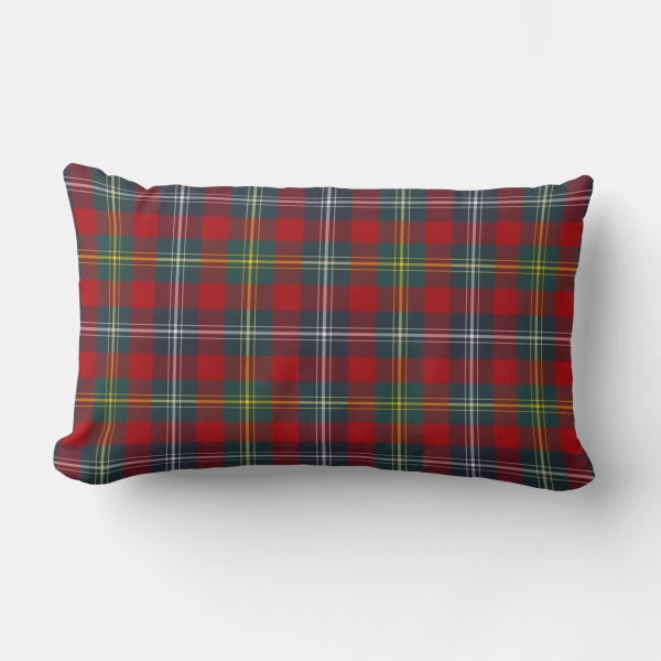 Foster tartan lumbar cushion