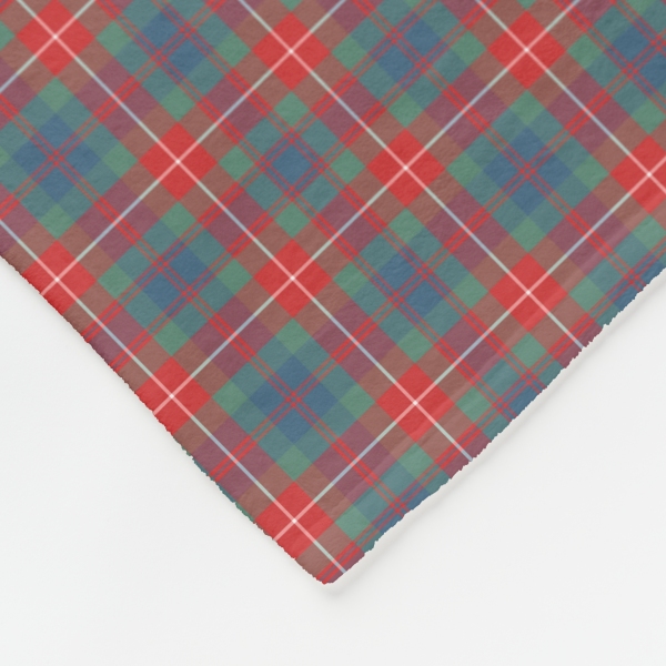 Fraser Ancient tartan fleece blanket