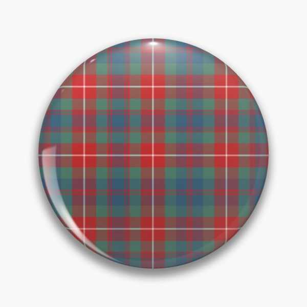 Fraser Ancient tartan pinback button