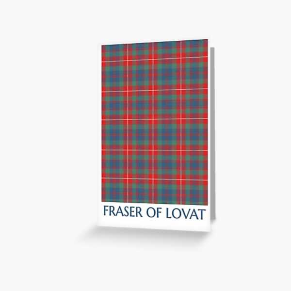 Fraser Ancient tartan greeting card