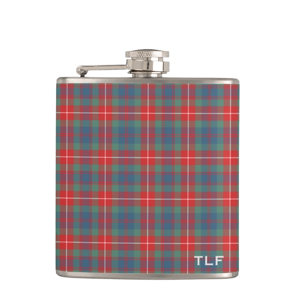 Fraser Ancient tartan hip flask