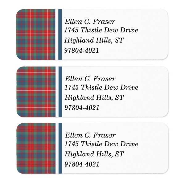 Clan Fraser Ancient Tartan Labels