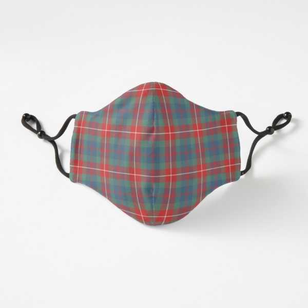 Fraser Ancient tartan fitted face mask