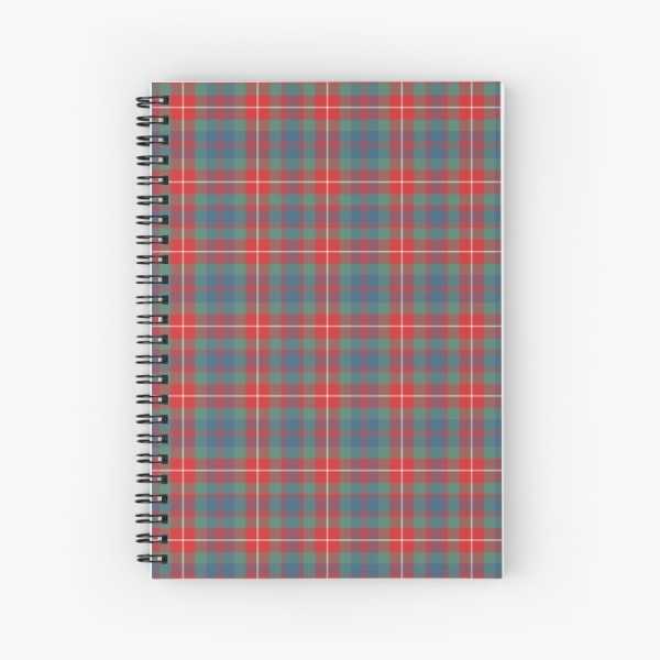 Fraser Ancient tartan spiral notebook