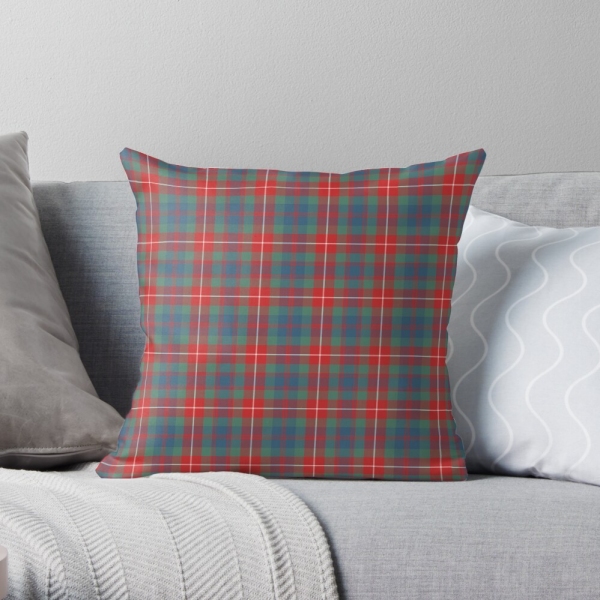 Fraser Ancient tartan throw pillow