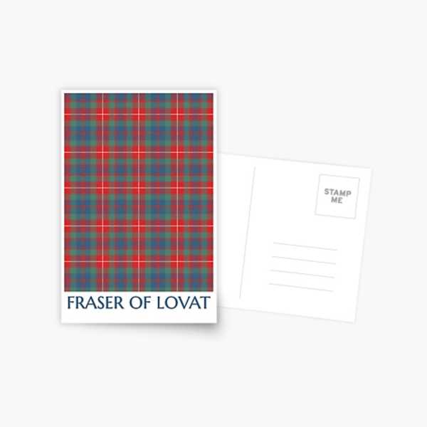 Fraser Ancient tartan postcard