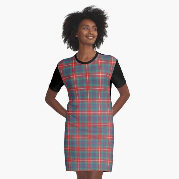 Fraser Ancient tartan tee shirt dress