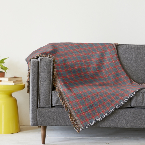 Fraser Ancient tartan throw blanket