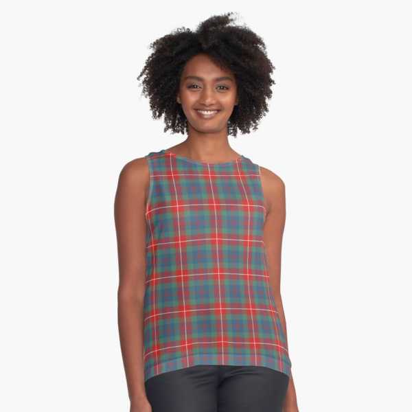 Fraser Ancient tartan sleeveless top